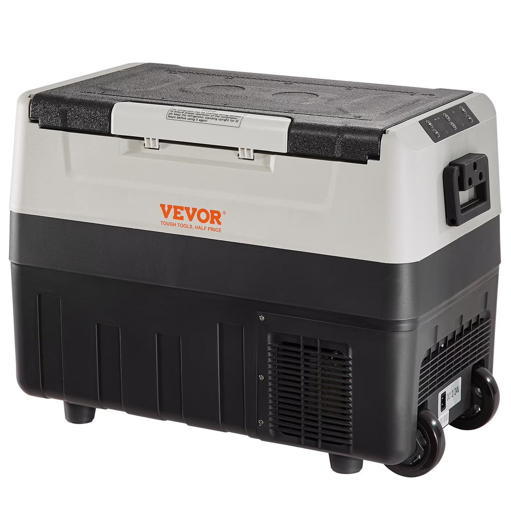 VEVOR Dual-Zone Car Refrigerator Freezer, 48QT - T45K