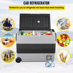 VEVOR Dual-Zone Car Refrigerator Freezer, 48QT - T45K