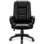 High-Back Ergonomic Leather Executive Office Chair, 400 lb Capacity