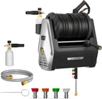 Giraffe Tools Wall Mounted Electric Pressure Washer, 1800W, 2900 PSI, 2.2 GPM, 100 ft Hose, 5 Nozzles