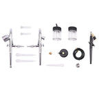 Airbrush Spray Booth Kit With LED Light, Filter Hose And Spray Guns For Model Painting