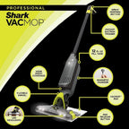 Shark VACMOP Pro Cordless Hard Floor Vacuum Mop With 2 Disposable Pads And 12-oz Cleaner