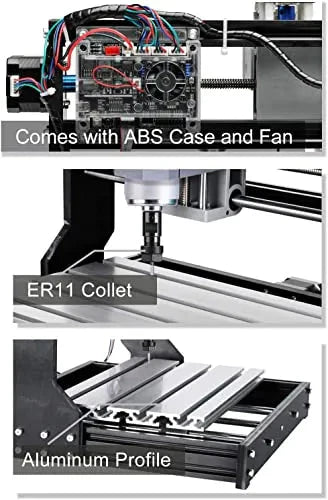 Genmitsu CNC 3018-PRO Router Kit With GRBL Control, 3 Axis Wood Carving, Milling And Engraving Machine - 3018-PRO