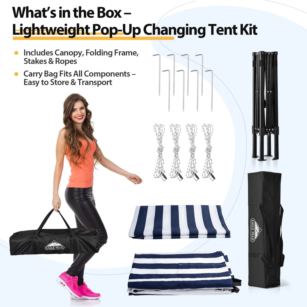 EAGLE PEAK Ultra Compact 4 ft x 4 ft Pop-Up Changing Room Canopy - Flex