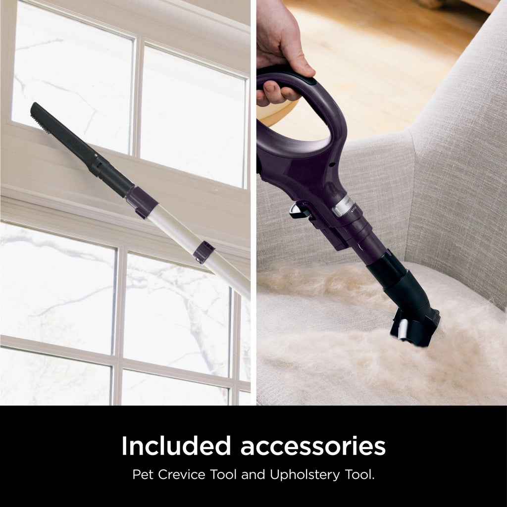 Shark Upright Vacuum With Lift-Away, PowerFins HairPro, Odor Neutralizer, Purple - ZD550
