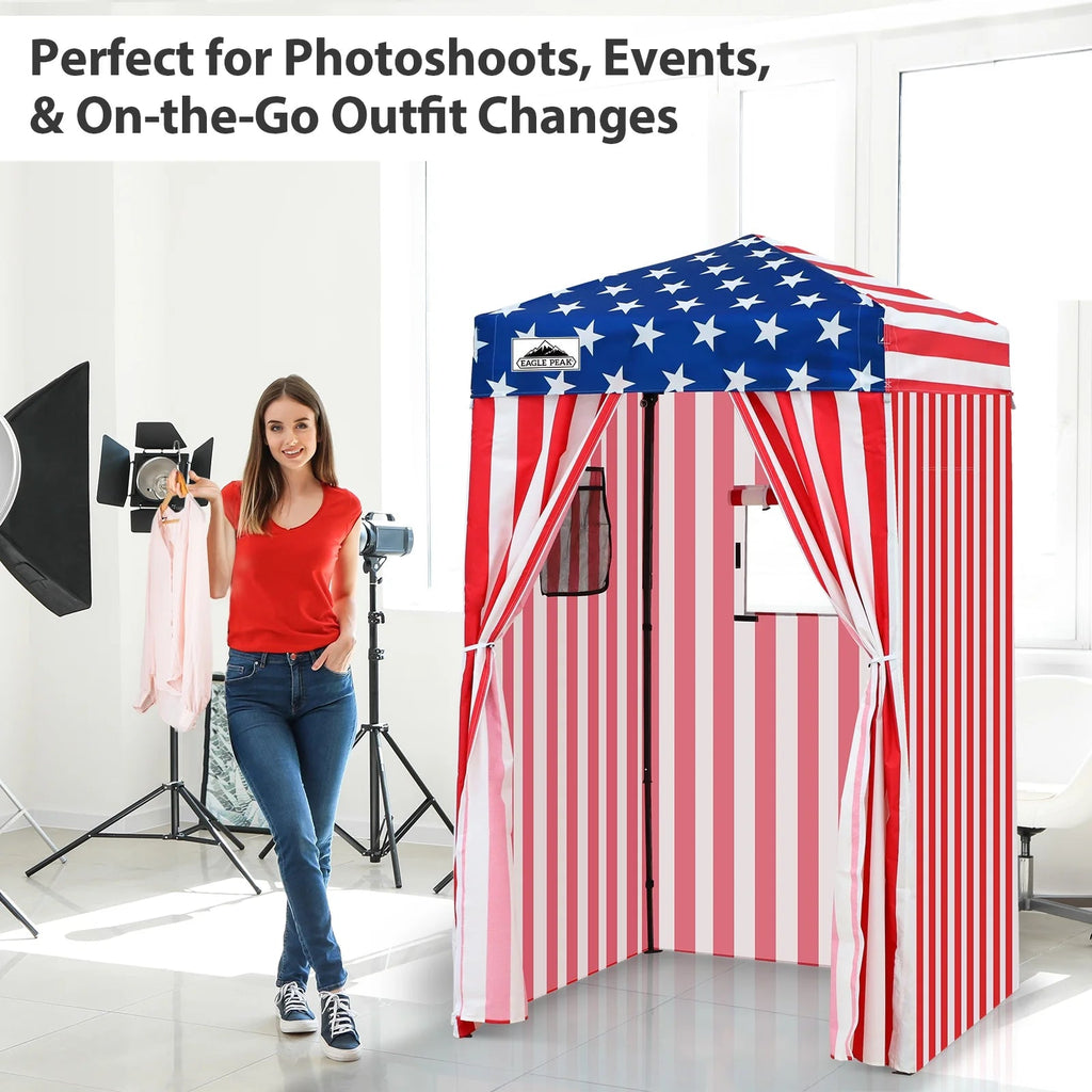 EAGLE PEAK Ultra Compact 4 ft x 4 ft Pop-Up Changing Room Canopy - Flex