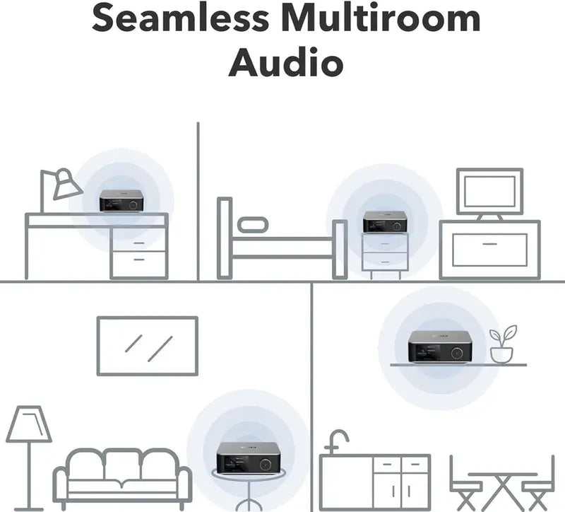 WiiM Music Streaming Preamplifier With 3.5in Touchscreen - Ultra