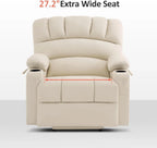 Heated Lift Recliner for Seniors with USB and Cup Holders