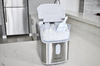 Frigidaire Nugget Ice Maker, 33 Lbs., Black Stainless Steel - EFIC228