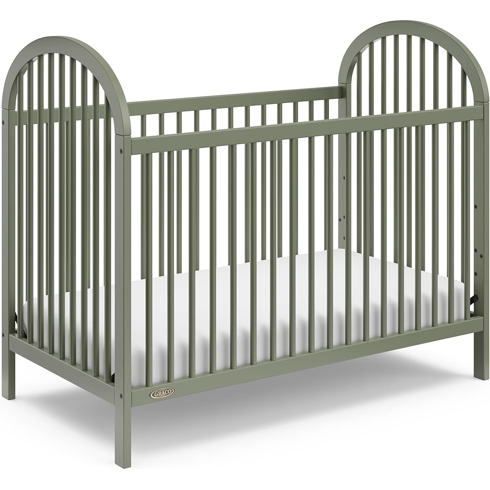 Graco 3-in-1 Convertible Crib, Olive, 29in L x 54in W x 45in H - Olivia