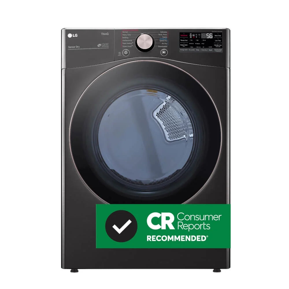 LG 7.4 Cu. Ft. Smart Wi-Fi Enabled Front Load Electric Dryer With TurboSteam - DLEX4000B