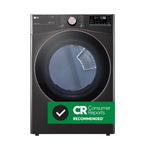LG 7.4 Cu. Ft. Smart Wi-Fi Enabled Front Load Electric Dryer With TurboSteam - DLEX4000B