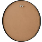 Round Aluminum Wall Mirror With Decorative Metal Frame