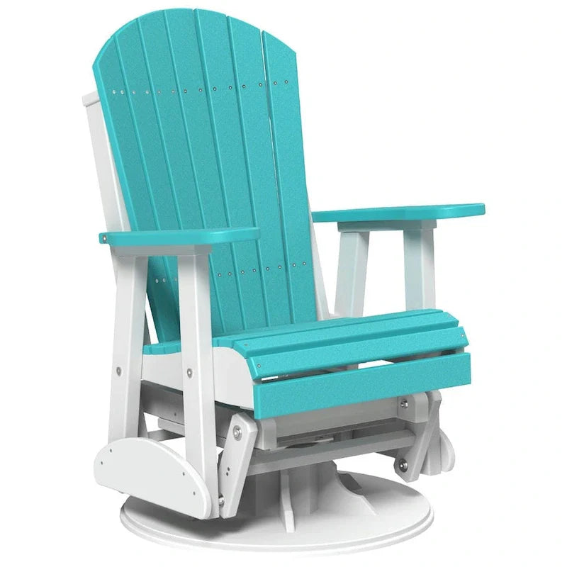 Poly Lumber Adirondack Swivel Glider Chair - 30W x 28D x 44H