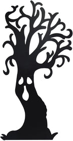 Haunted Hill Farm Black Iron Haunted Tree Silhouette, 0.8 x 34.5 x 66.5 inches - HHMTTREE066-0BLK