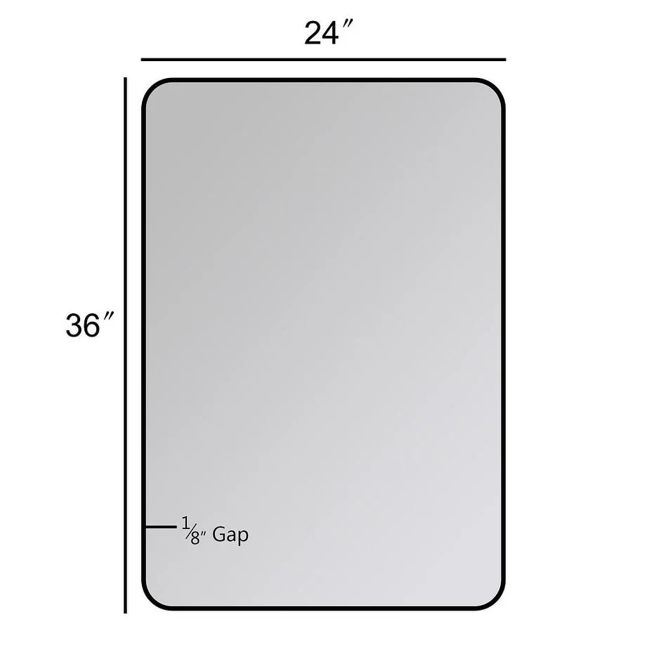 Metal Wall Mounted Decorative Mirror - Vertical Or Horizontal Hanging