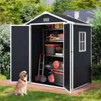 Enyopro Horizontal Resin Outdoor Storage Shed, 306Gal, 55.9in L x 29.52in W x 43.3in H