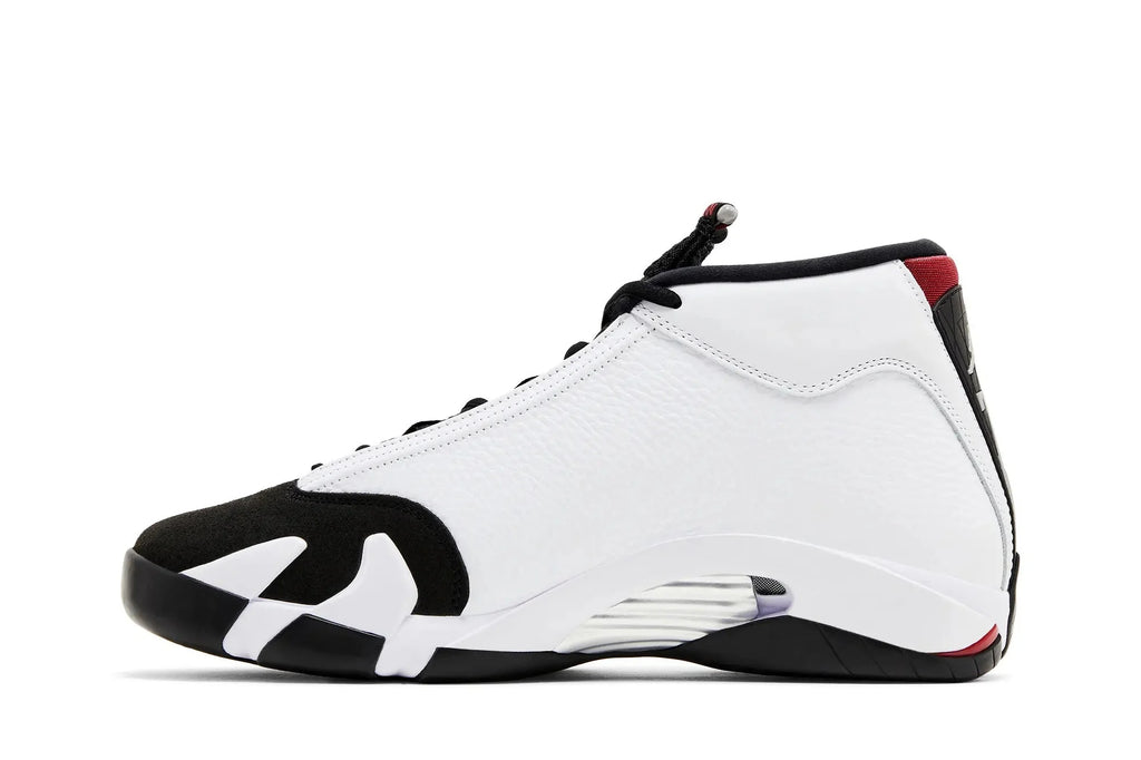 Jordan Air Jordan 14 Retro Black Toe 2024 White Varsity Red Black Metallic Silver - 487471 160