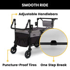 Delta Children Jeep Wrangler Deluxe 4 Seater Stroller Wagon