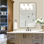 Metal Wall Mounted Decorative Mirror - Vertical Or Horizontal Hanging