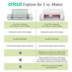 Cricut Cutting Machine Bundle With 8 9 in. x 12 in. Vinyl Sheets - Explore Air 2