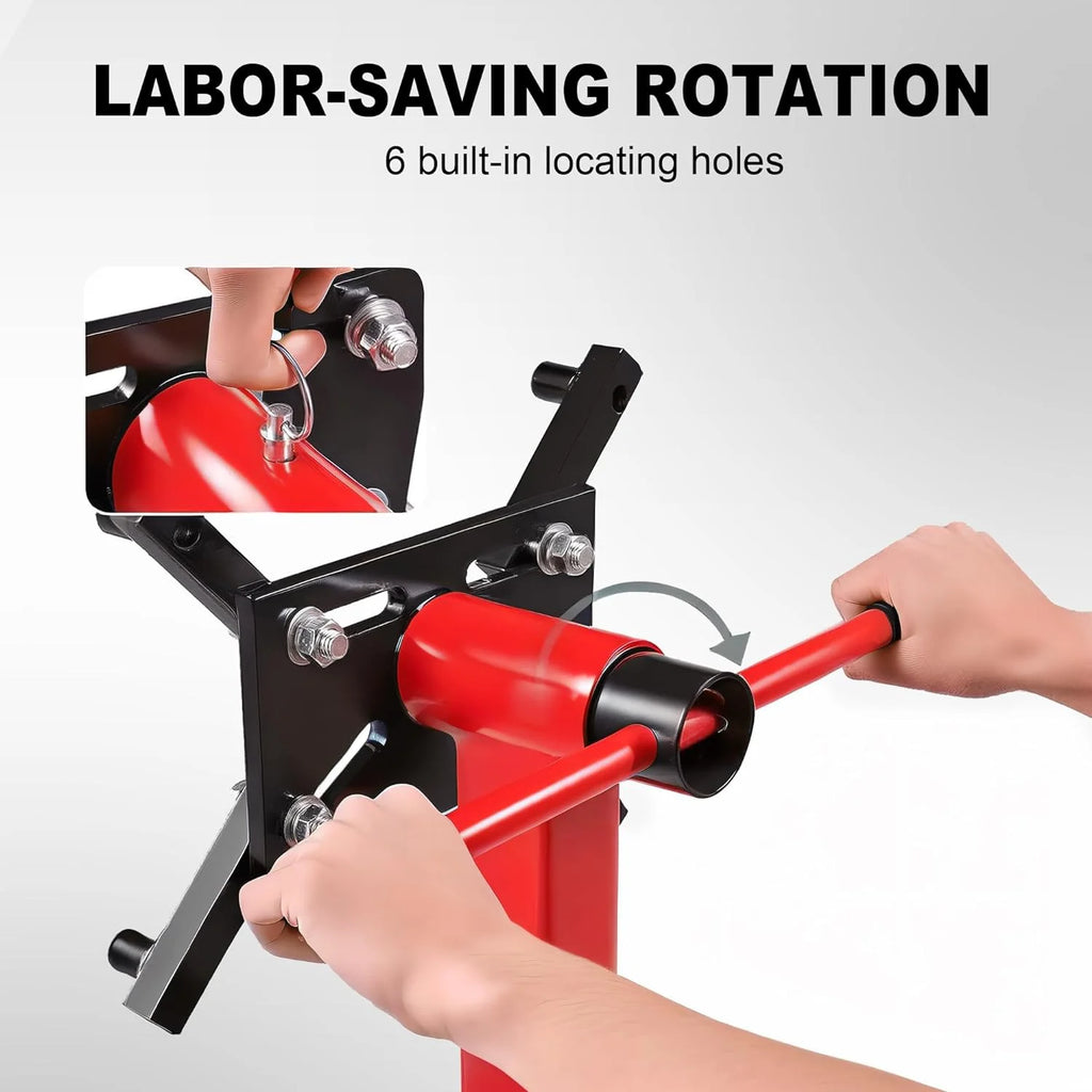 Rotating Engine Stand, 1,000 Lbs Capacity With Removable Oil Pan And Magnetic Tray - AT25002R
