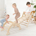 Tiny Land 5-in-1 Pikler Triangle Climbing Set With Slide And Arch - TLTGPT001