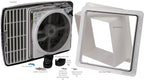 Maxx Air MaxxFan Deluxe RV Roof Vent Fan, Black, 12 Volt DC, 10 Speed, 22.5in x 16.5in x 5in - 00-07500K