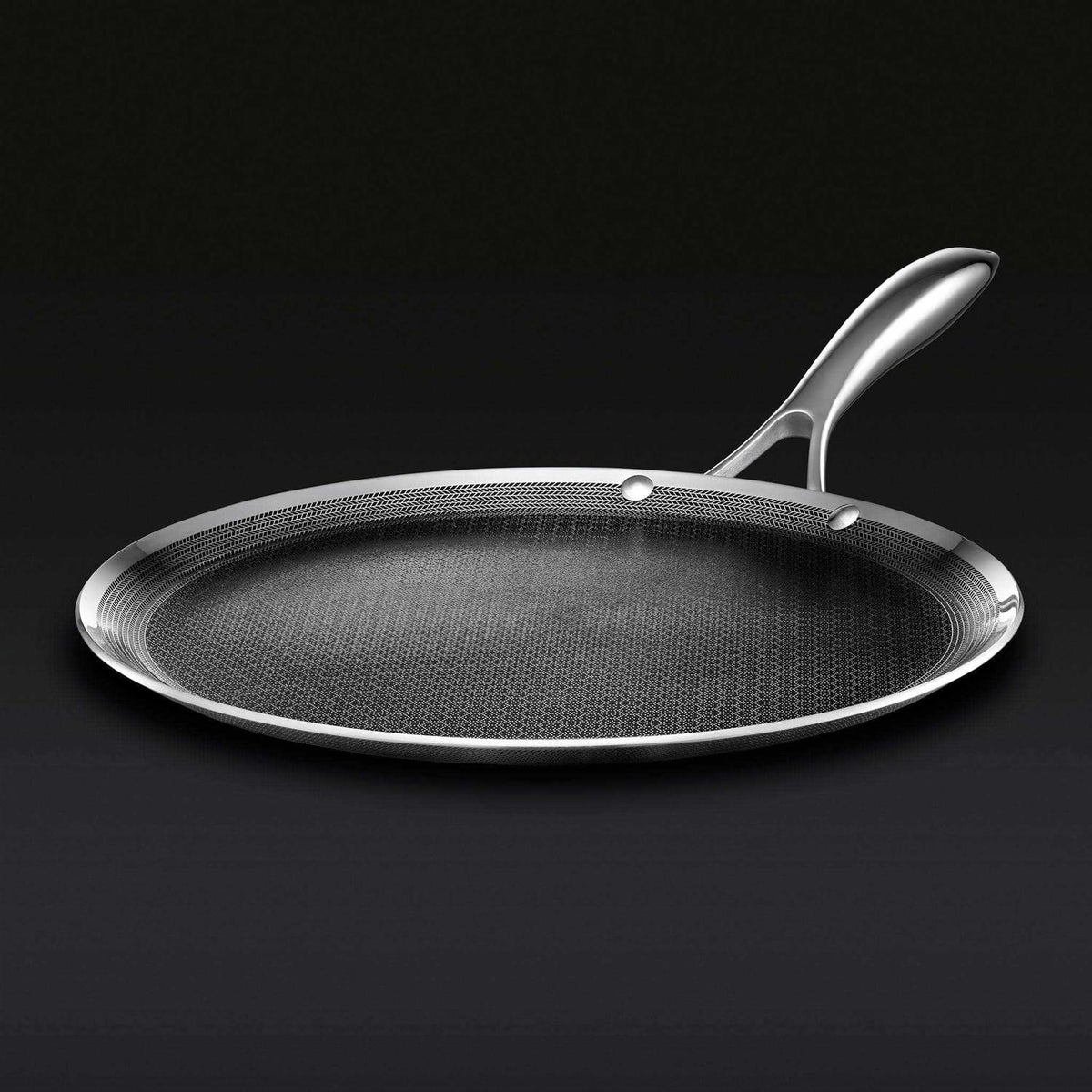 Hexclad 12 Inch Hybrid Stainless Steel Nonstick Griddle Fry Pan