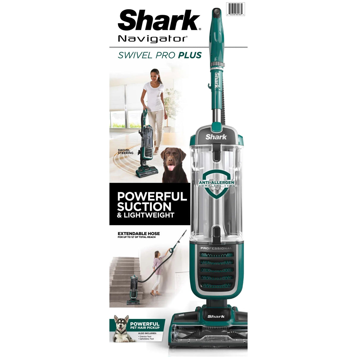 Shark Navigator Swivel Pro Plus Upright Vacuum, Green - NV250