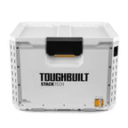 ToughBuilt StackTech Compact Cooler 16 Quart Hard Shell Ice Chest, White