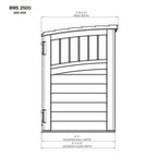 Suncast Horizontal Storage Shed - BMS2500