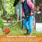 Gas Weed Eater 52cc 2-Stroke Multi-Function Brush Cutter, Orange