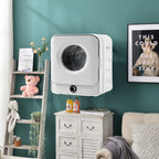 Portable Compact Front Load Clothes Dryer 1.95 Cu.ft, 830W, 5 Drying Modes, White