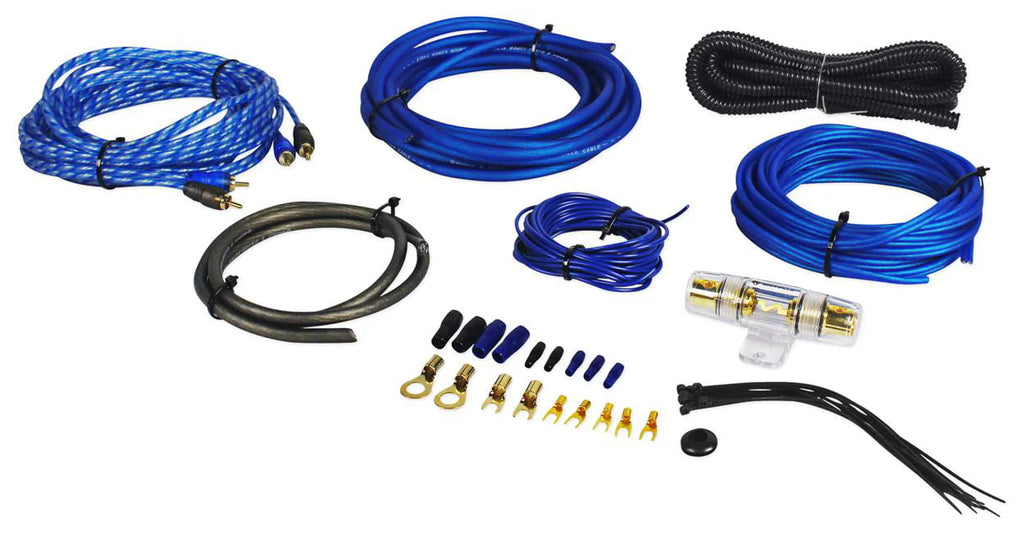 Rockville Slim Under-Seat Powered Car Subwoofer And Amp Installation Kit, 10in 800W - SS10P/RWK81