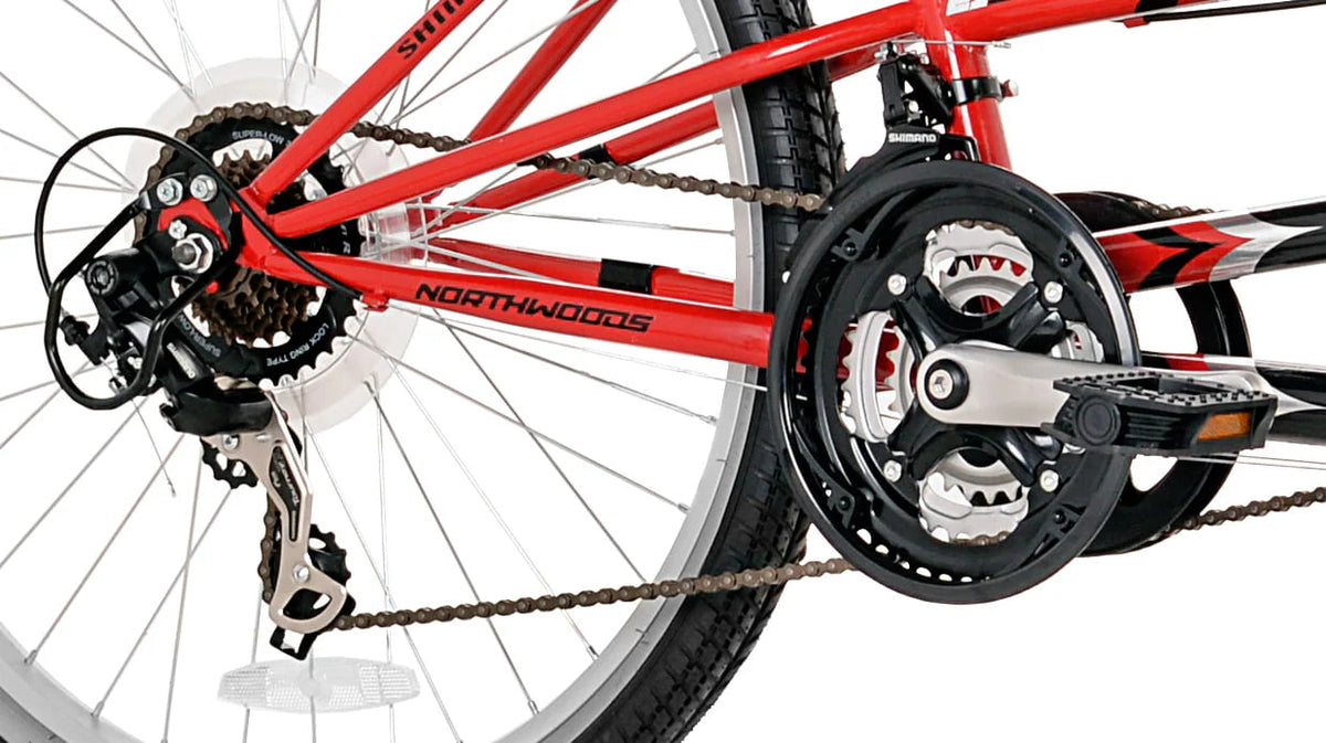 Northwoods 26in 21-Speed Dual Drive Tandem Adult Bike - Red/Black
