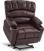 Heated Lift Recliner for Seniors with USB and Cup Holders