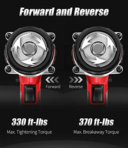 AVID POWER Cordless 1/2 Impact Wrench With 3A Li-Ion Battery