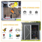UFORIC Outdoor Storage Shed, 5 x 3 ft, Dark Gray