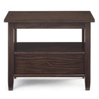 Solid Wood Narrow Side Table, 14 in Wide, 24 in D x 14 in W x 20 in H
