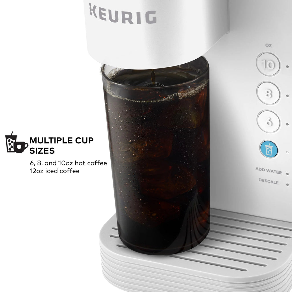 Keurig Single-Serve K-Cup Pod Coffee Maker, White - K-Iced Essentials
