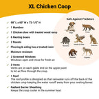 OverEZ XL Chicken Coop - Accommodates Up To 20 Birds