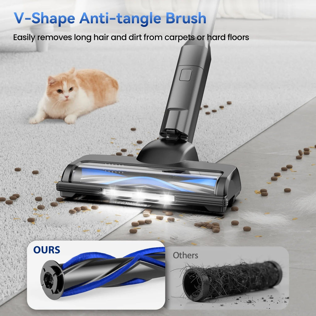 Lazyswan Cordless Stick Vacuum Cleaner 35KPA 400W 50min