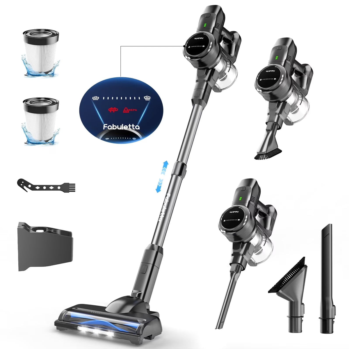 Lazyswan Cordless Stick Vacuum Cleaner 35KPA 400W 50min