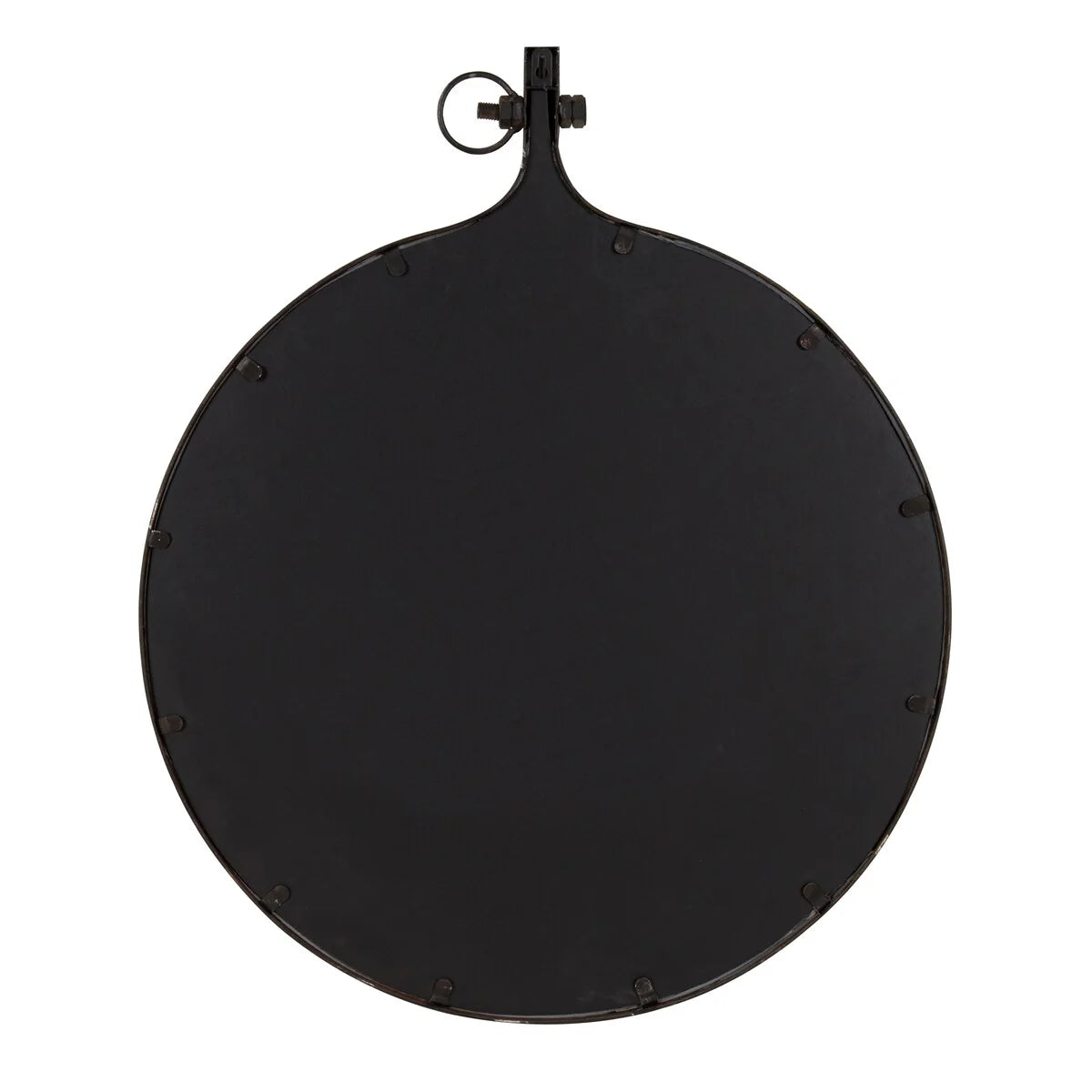 Modern Round Wall Mirror With Decorative Metal Frame