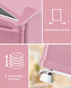 Upstreman 1.7 Cu Ft Single-Door Mini Fridge With Freezer, Black - FR17