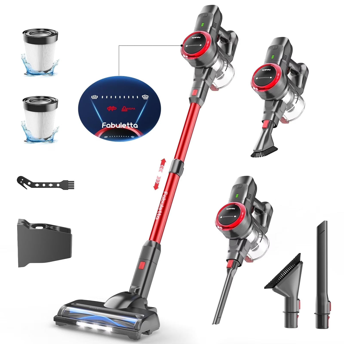 Lazyswan Cordless Stick Vacuum Cleaner 35KPA 400W 50min