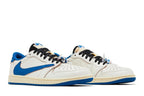 Fragment Design x Travis Scott x Jordan 1 Low OG SP Sneakers, Sail Military Blue - DM7866 104
