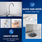 AIRMSEN Portable Countertop Dishwasher With 5L Built-In Water Tank And 5 Washing Programs - AE-TDQR03