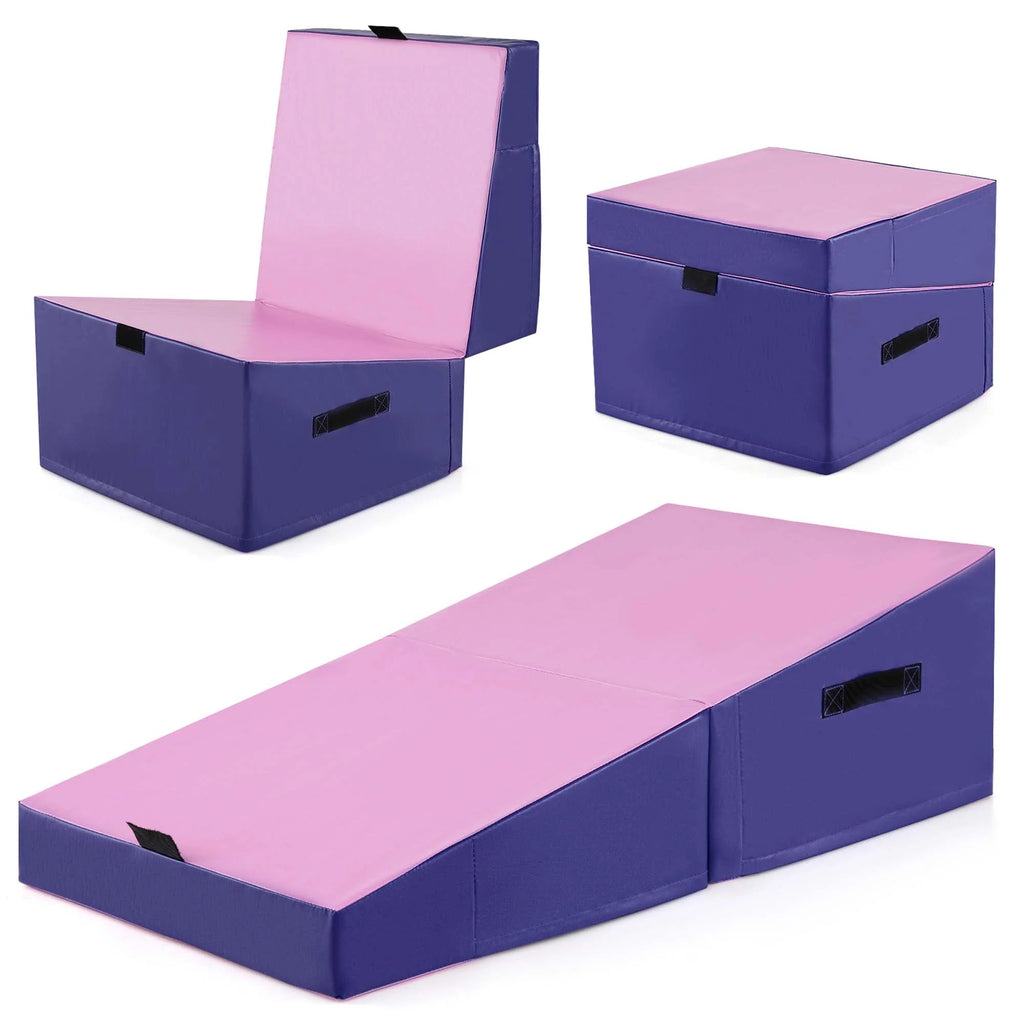Costway Folding Gymnastics Incline Mat, 48 x 24 x 14 in